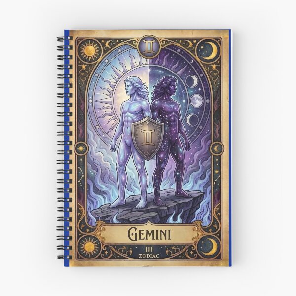 Item preview, Gemini Zodiac Tarot Card Vintage Fantasy Art designed and sold by DeerHouse.