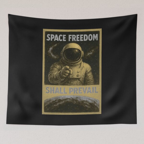 Item preview, Vintage Space Explorer Propaganda Style Poster designed and sold by Genius Geek.