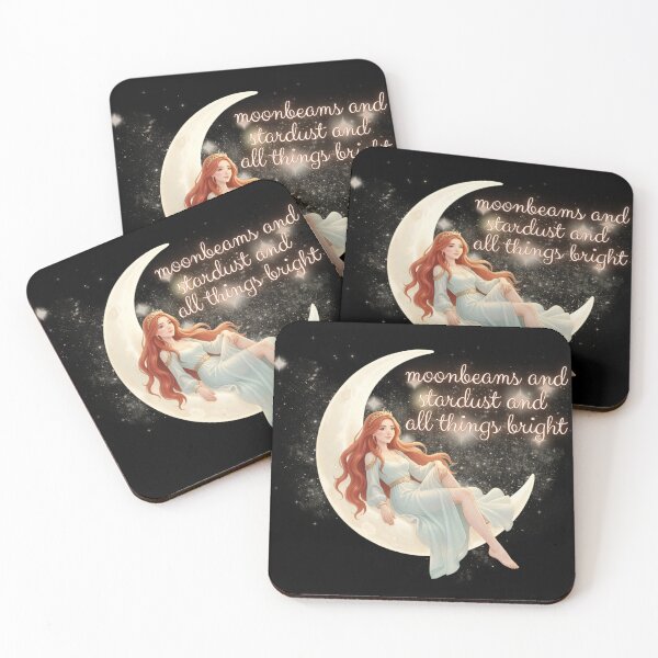 Item preview, Moonbeams and Stardust and All Things Bright | Pastel Moon Witch designed and sold by Starlett Designs.