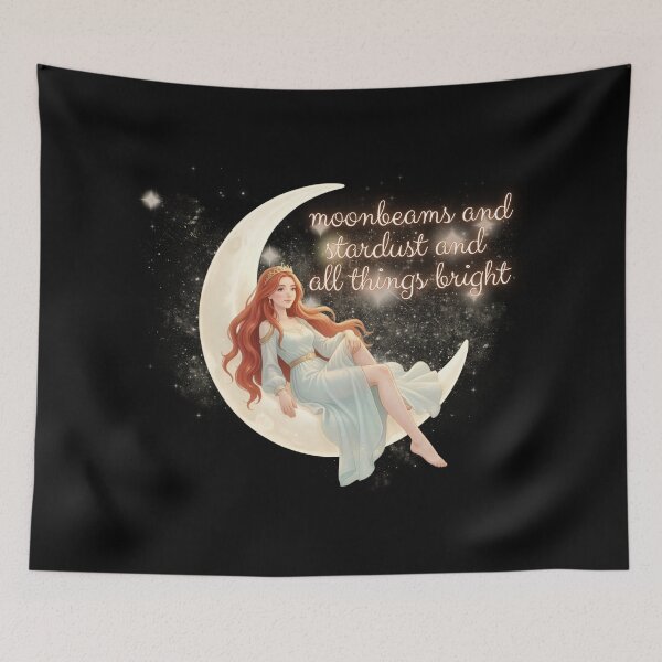 Item preview, Moonbeams and Stardust and All Things Bright | Pastel Moon Witch designed and sold by Starlett Designs.