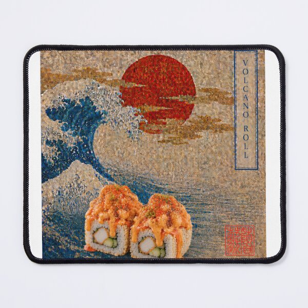 Item preview, Volcano Roll Sushi — Ukiyo-e Japanese Sushi Art Tee designed and sold by nurusubetei.