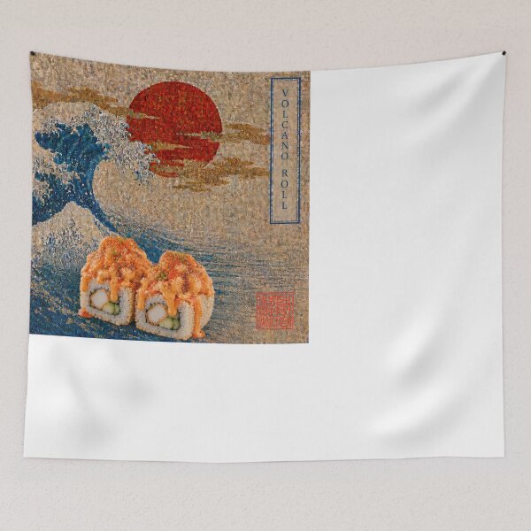 Item preview, Volcano Roll Sushi — Ukiyo-e Japanese Sushi Art Tee designed and sold by nurusubetei.