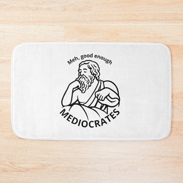 Item preview, Mediocrates, Philosophy humor, Sokrates  designed and sold by Madzilla Wear.