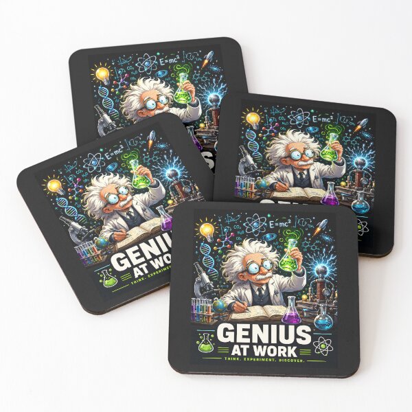 Item preview, Funny Genius At Work Male Scientist Design designed and sold by Genius Geek.