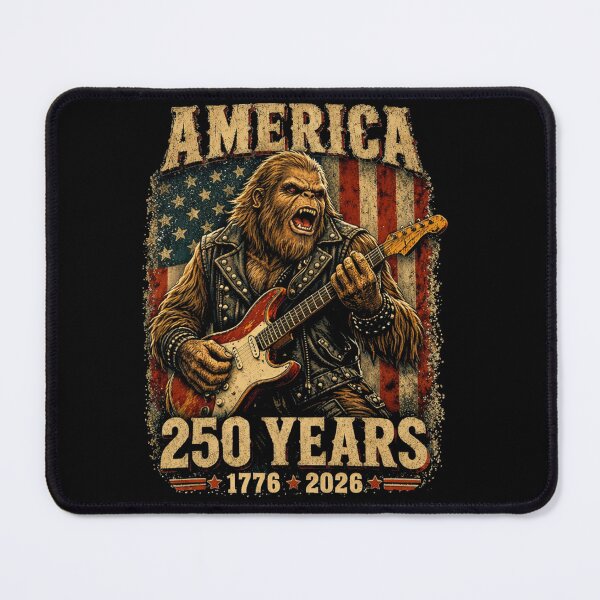 Item preview, Retro Vintage 4th of July Bigfoot American Flag Sasquatch designed and sold by PixelMarrero.