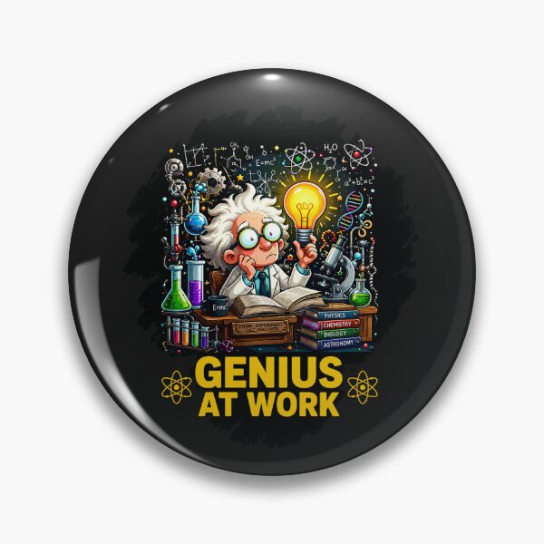 Item preview, Genius At Work Male Scientist Design designed and sold by Genius Geek.