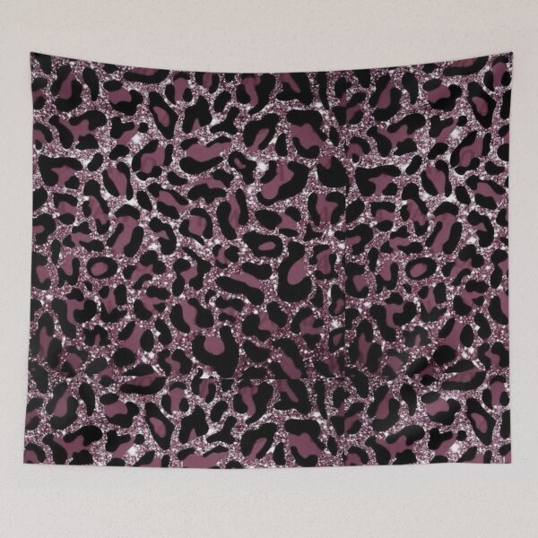 Item preview, Pink glitter leopard print designed and sold by thisisaz.