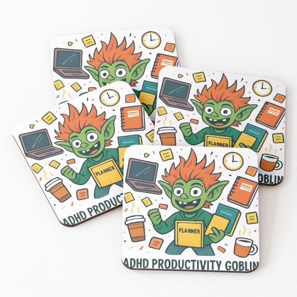 Item preview, ADHD Productivity Goblin designed and sold by GarguaSHP.