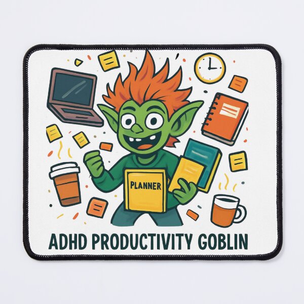 Item preview, ADHD Productivity Goblin designed and sold by GarguaSHP.