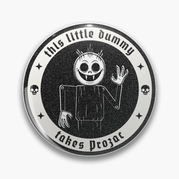 Item preview, Funny Mental Health Shirt This Little Dummy Takes Prozac Anxiety Humor Gothic Mental Health Humor designed and sold by RealLifeMerchies.