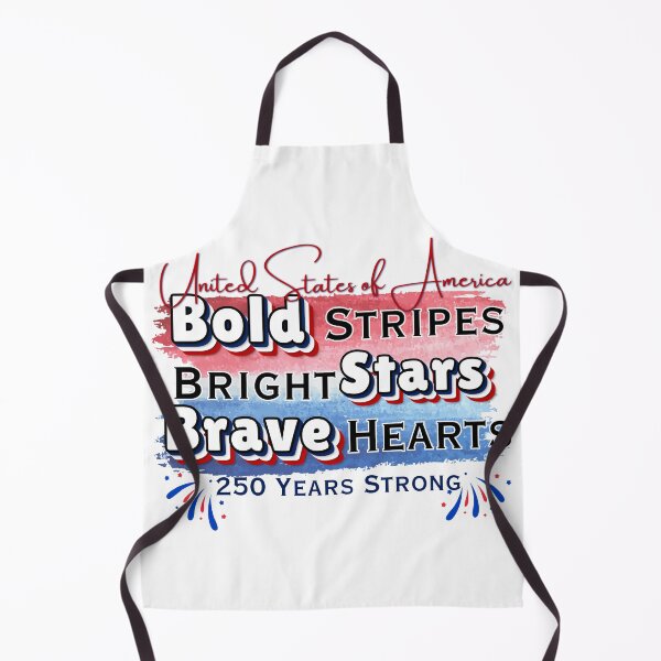 Item preview, Bold Stripes Bright Stars Brave Hearts - 250 Years Strong USA Patriotic 4th of July Design designed and sold by DonnaRaine.