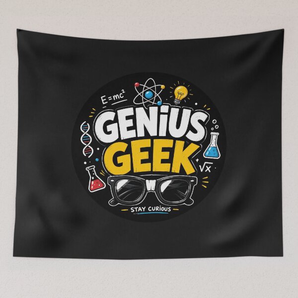 Aperçu de l'œuvre Génie STEM Sciences Technologie Ingénierie Mathématiques Conception pédagogique créée et vendue par Genius Geek.