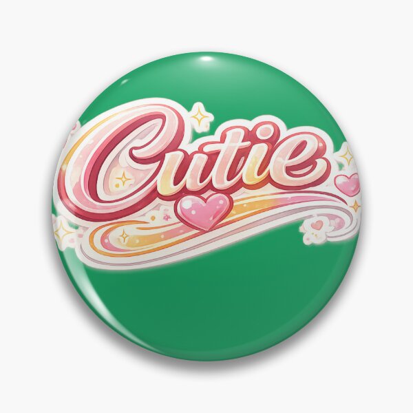 Item preview, Cutie Sticker | Cute Kawaii Typography Design | Sweet Girly Quote Art designed and sold by Nilucreations.