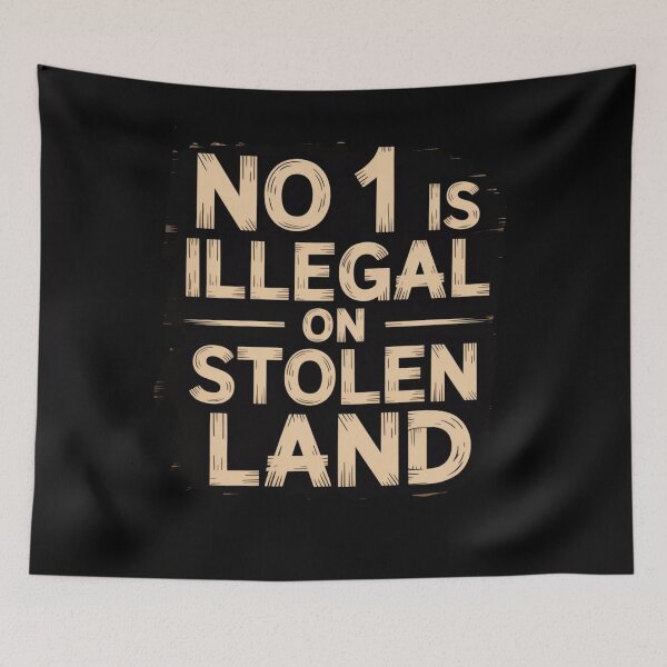 Item preview, No One Is Illegal On Stolen Land Activism Design designed and sold by Flirt-Teez.
