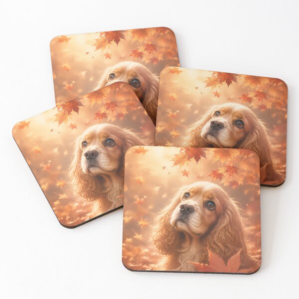 Item preview, Autumn Dream Cocker Spaniel Portrait Art designed and sold by ManJiangHong.