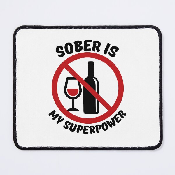 Item preview, Sober is my superpower designed and sold by Tiny-Love ⭐⭐⭐⭐⭐.