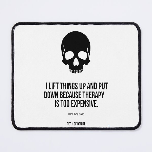 Item preview, I Lift Things Because Therapy Is Too Expensive designed and sold by NoNameDrops.