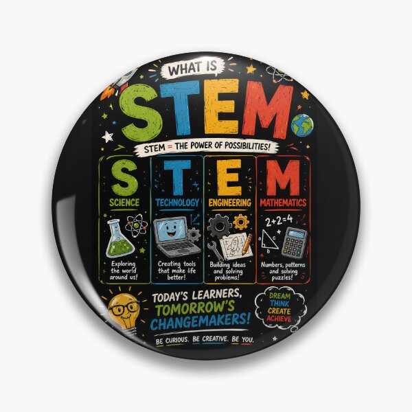 Item preview, Science Technology Engineering Mathematics Educational Design STEM designed and sold by Genius Geek.