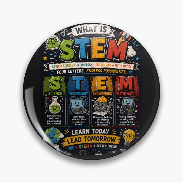 Item preview, Science Technology Engineering Mathematics Educational Design STEM designed and sold by Genius Geek.