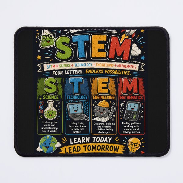 Item preview, Science Technology Engineering Mathematics Educational Design STEM designed and sold by Genius Geek.