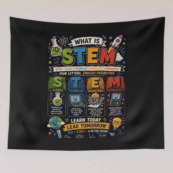 Item preview, Science Technology Engineering Mathematics Educational Design STEM designed and sold by Genius Geek.