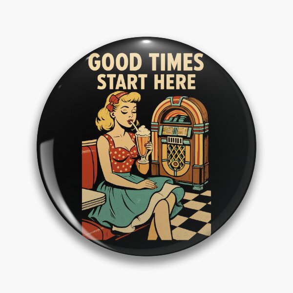 Artikelvorschau, Retro 50s Diner Pin-Up Girl Milchshake Poster entworfen und verkauft von Pineapple-Tree.