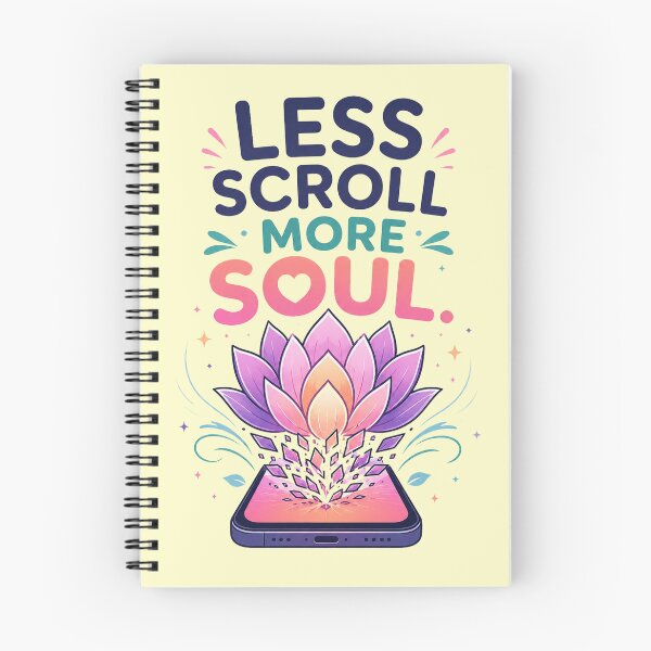 Item preview, Less Scroll More Soul – Digital Detox Lotus Transformation Design designed and sold by warlistop.