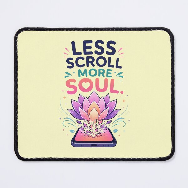 Item preview, Less Scroll More Soul – Digital Detox Lotus Transformation Design designed and sold by warlistop.