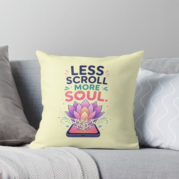 Item preview, Less Scroll More Soul – Digital Detox Lotus Transformation Design designed and sold by warlistop.