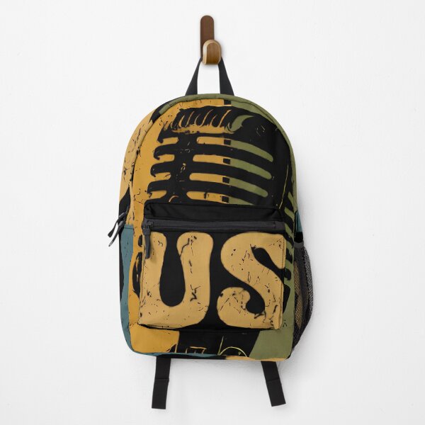 Item preview, Vintage microphone with retro stripes and music quote designed and sold by By:MarcinK.