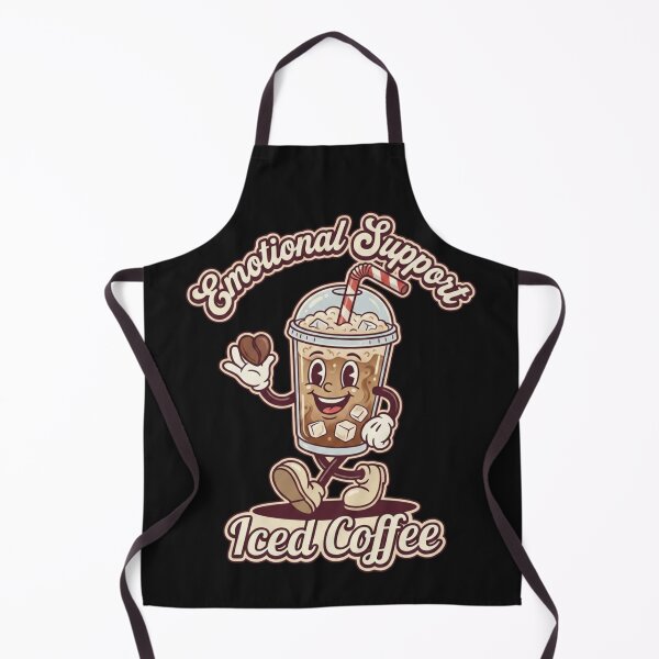Item preview, Emotional Support Iced Coffee Vintage Cartoon Vintry Off designed and sold by VintryOff.
