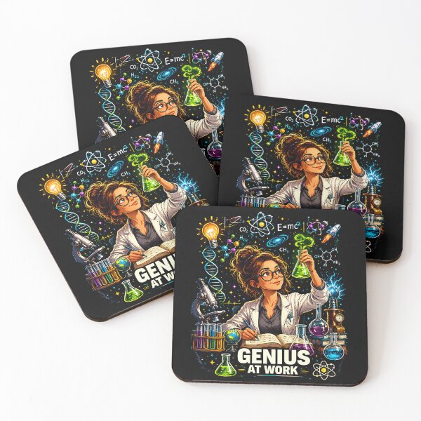 Item preview, STEM Genius At Work Female Scientist Design designed and sold by Genius Geek.