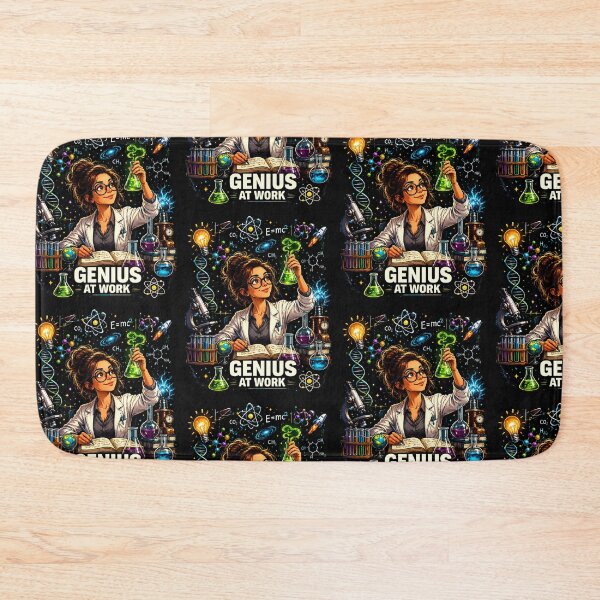 Item preview, STEM Genius At Work Female Scientist Design designed and sold by Genius Geek.