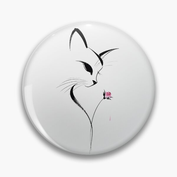 Item preview, Cute Cat Mom Mothers Day Gift — Elegant Black Line Wall Art designed and sold by PixelQ.