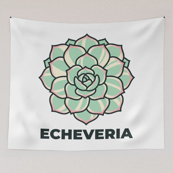 Item preview, Minimalist Echeveria Succulent Bold Graphic Art designed and sold by GreenDivisionJP.