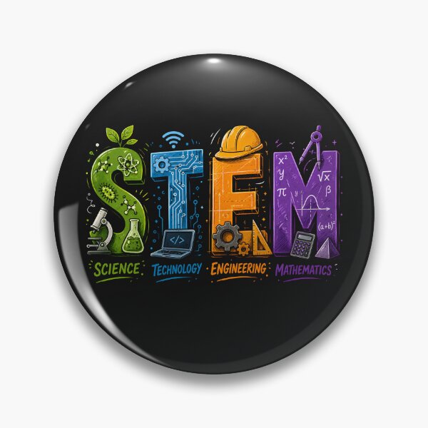 Item preview, STEM Science Technology Engineering Mathematics Educational Design designed and sold by Genius Geek.
