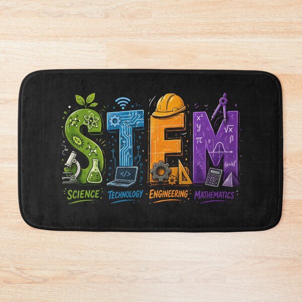 Item preview, STEM Science Technology Engineering Mathematics Educational Design designed and sold by Genius Geek.