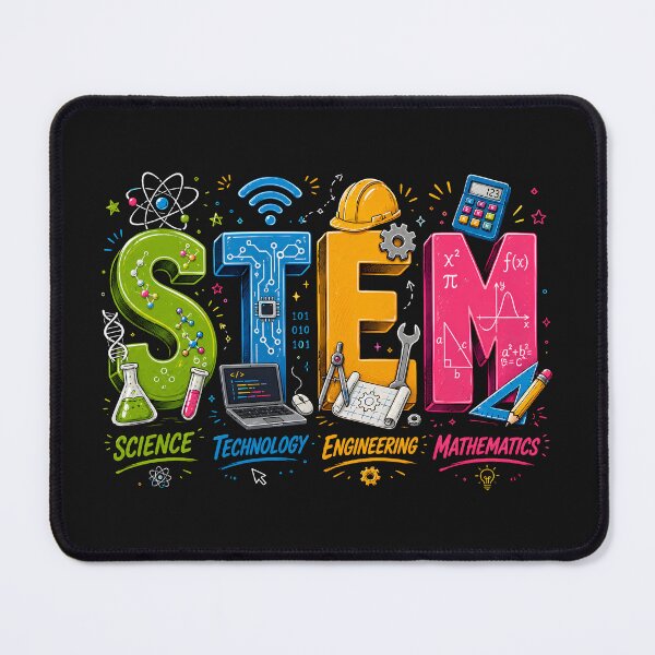 Item preview, STEM Science Technology Engineering Mathematics Educational Design designed and sold by Genius Geek.