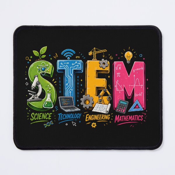 Item preview, STEM Science Technology Engineering Mathematics Educational Design designed and sold by Genius Geek.