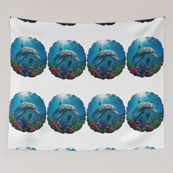 Item preview, Tropical Coral Reef Dolphin designed and sold by Passionread.