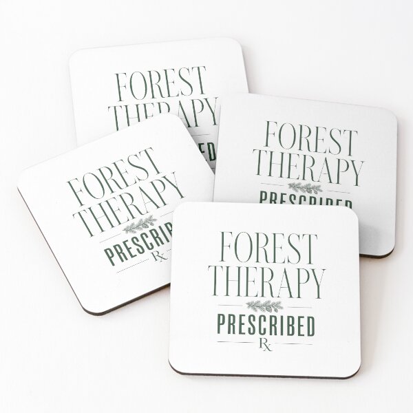 Item preview, Forest Therapy Prescribed Nature Hiking Wellness Typography Tee Sticker Nature Lover Gift designed and sold by sharifex.