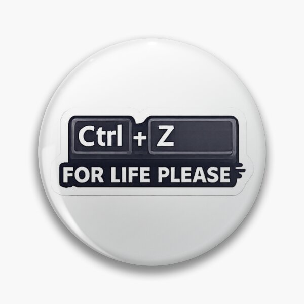 Item preview, Ctrl + Z For Life Please Funny Programmer Sticker designed and sold by FancyPlus.