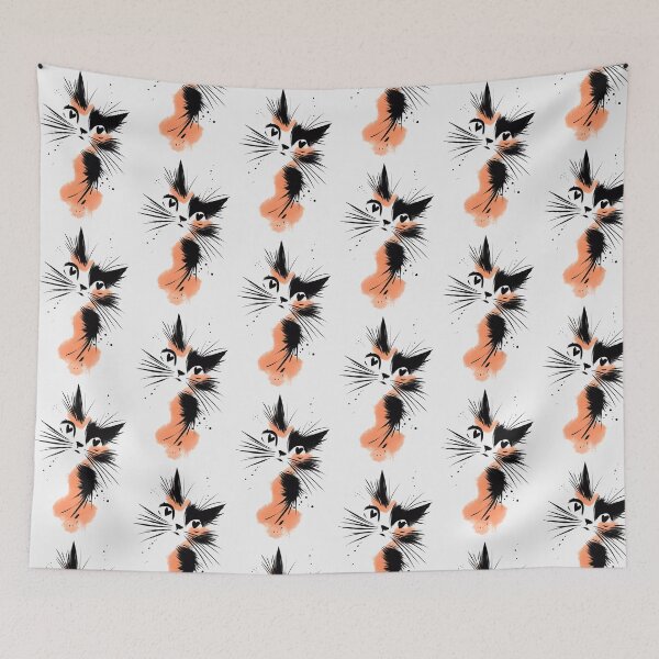 Item preview, Unique Funny Valentines Day Cat Gift — Cute Cat Mom Mud Print designed and sold by PixelQ.