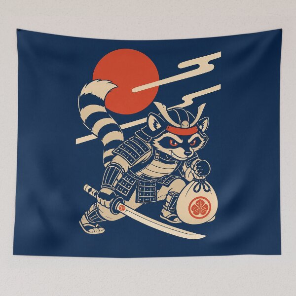 Item preview, Samurai Raccoon designed and sold by KungPowUnicorn.