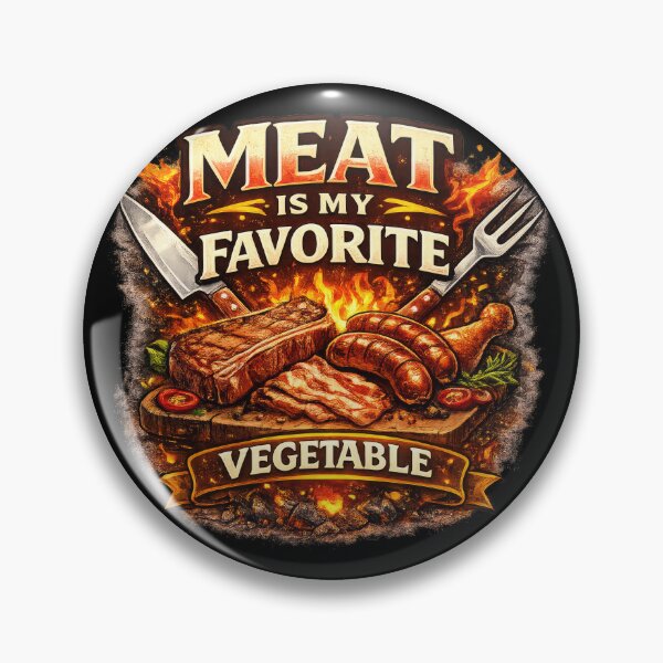 Item preview, Meat Is My Favorite Vegetable designed and sold by Elisabeth Lucas.