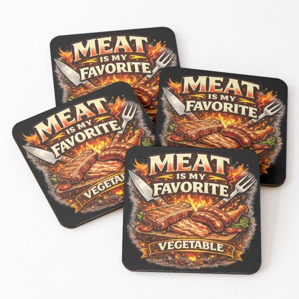 Item preview, Meat Is My Favorite Vegetable designed and sold by Elisabeth Lucas.