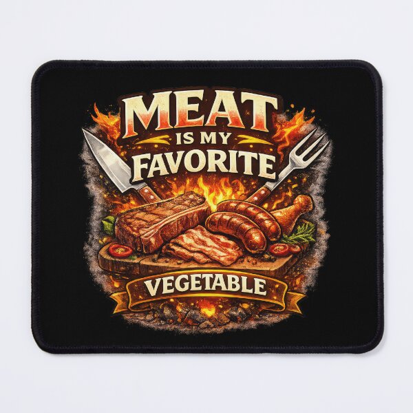 Item preview, Meat Is My Favorite Vegetable designed and sold by Elisabeth Lucas.