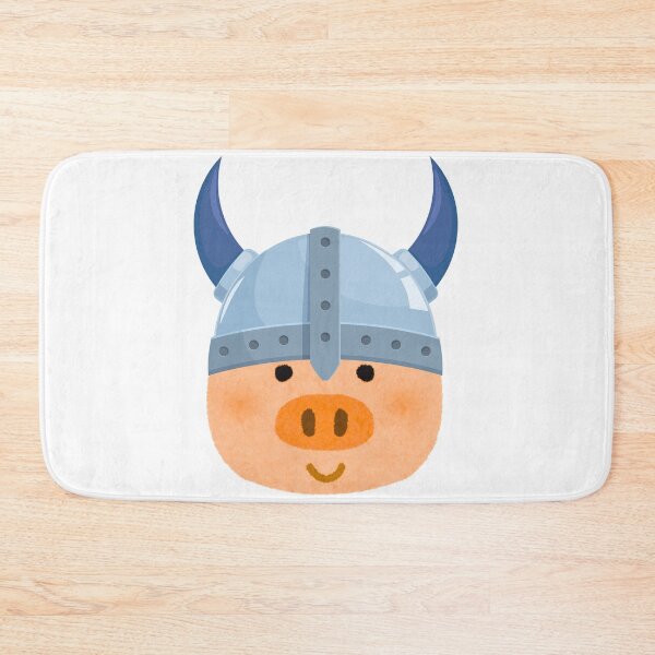 Item preview, Cute Viking Pig Funny Nordic Warrior designed and sold by CrownINDesign.