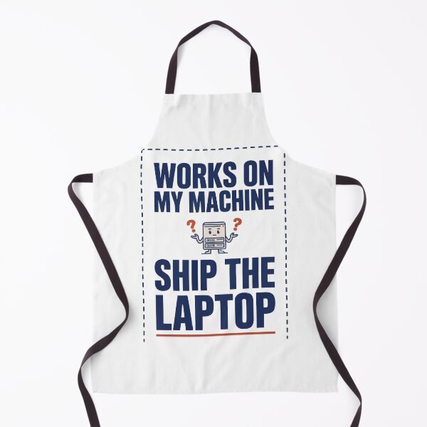 Item preview, Works On My Machine Ship The Laptop Coder Joke designed and sold by Bianca Oltean.
