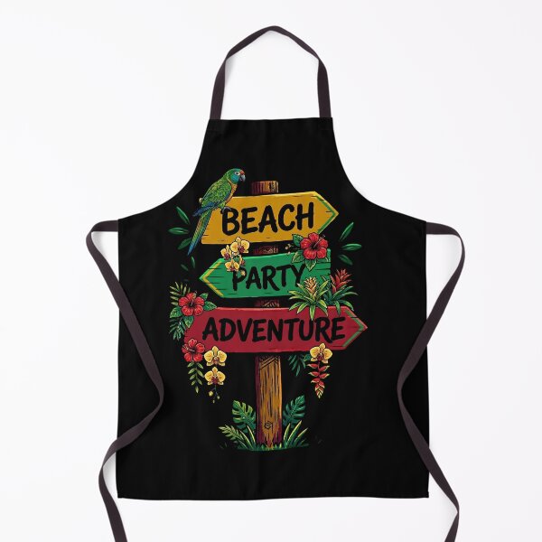 Item preview, Tropical Beach Party Adventure Sign with Parrot designed and sold by digitalbob60.